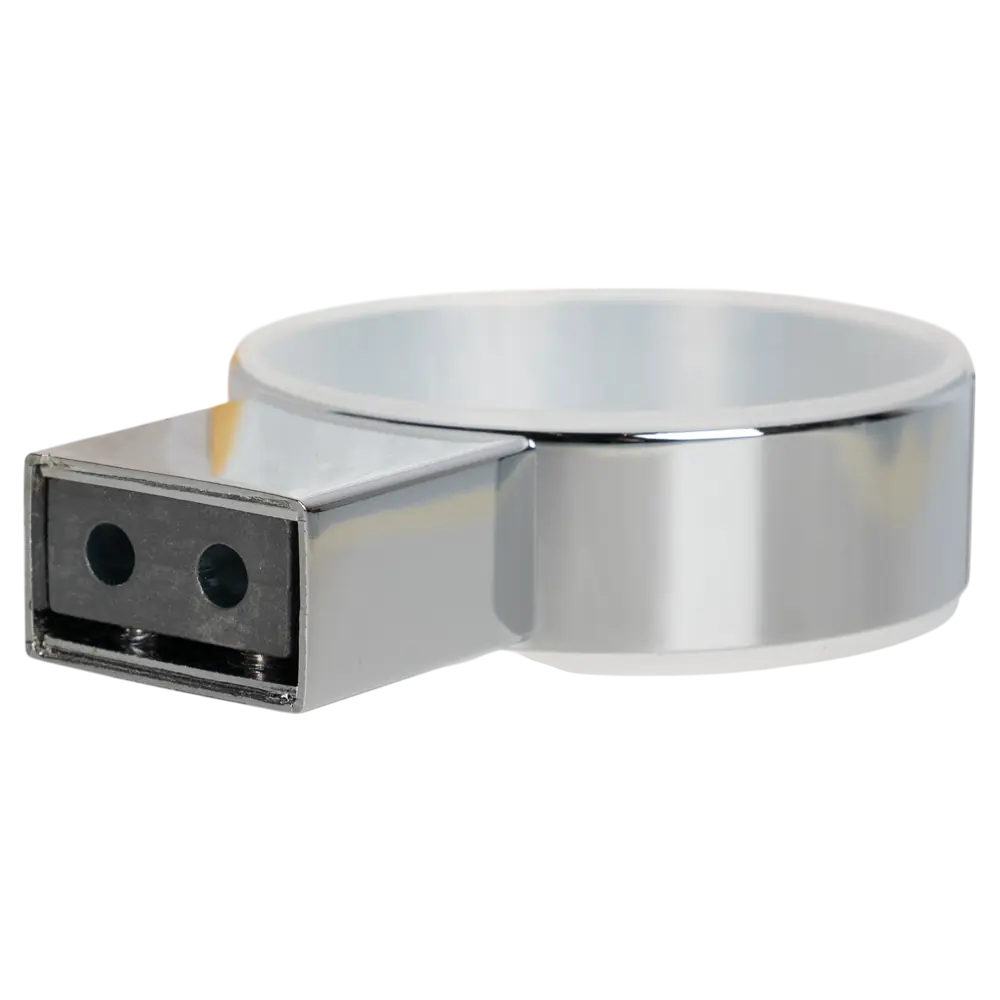 VIDAGE Неверка — подвесной стакан для зубных щеток из стекла хром 89384605 STLM-1575959 - Вид №1