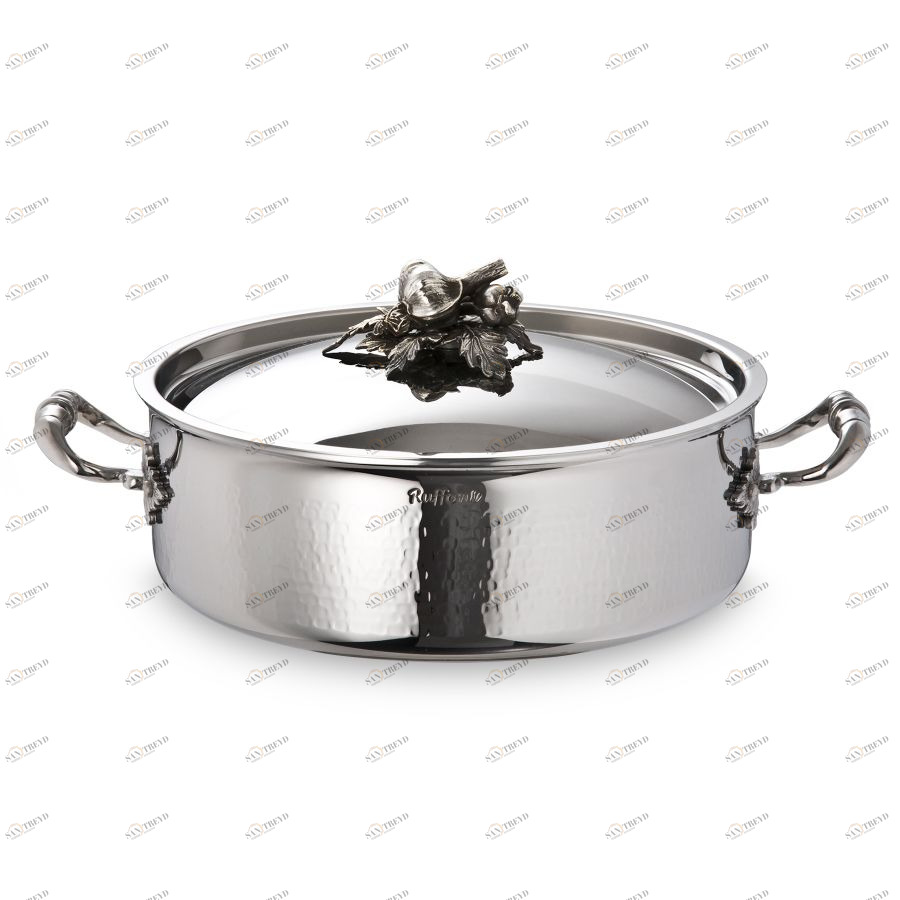 Кастрюля низкая Opus Prima OPA2609X, с крышкой, нержавеющая сталь, Ø26 см, 5 л Ruffoni H26RUFFONI
