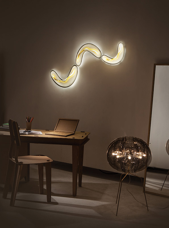 Светильник настенный желтый Crocco Medium Yellow CRO14APP0002G_000 SLAMP  00-3882834 Желтый  - Вид №3