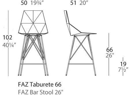 VONDOM Табурет садовый полипропиленовый Faz sun-id-1348619 - Вид №5