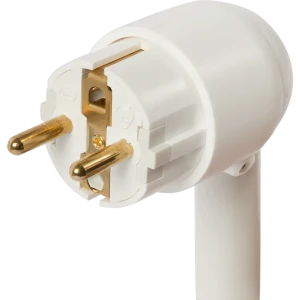 Вилка с заземлением Legrand Элиум с рычагом 230 В цвет белый