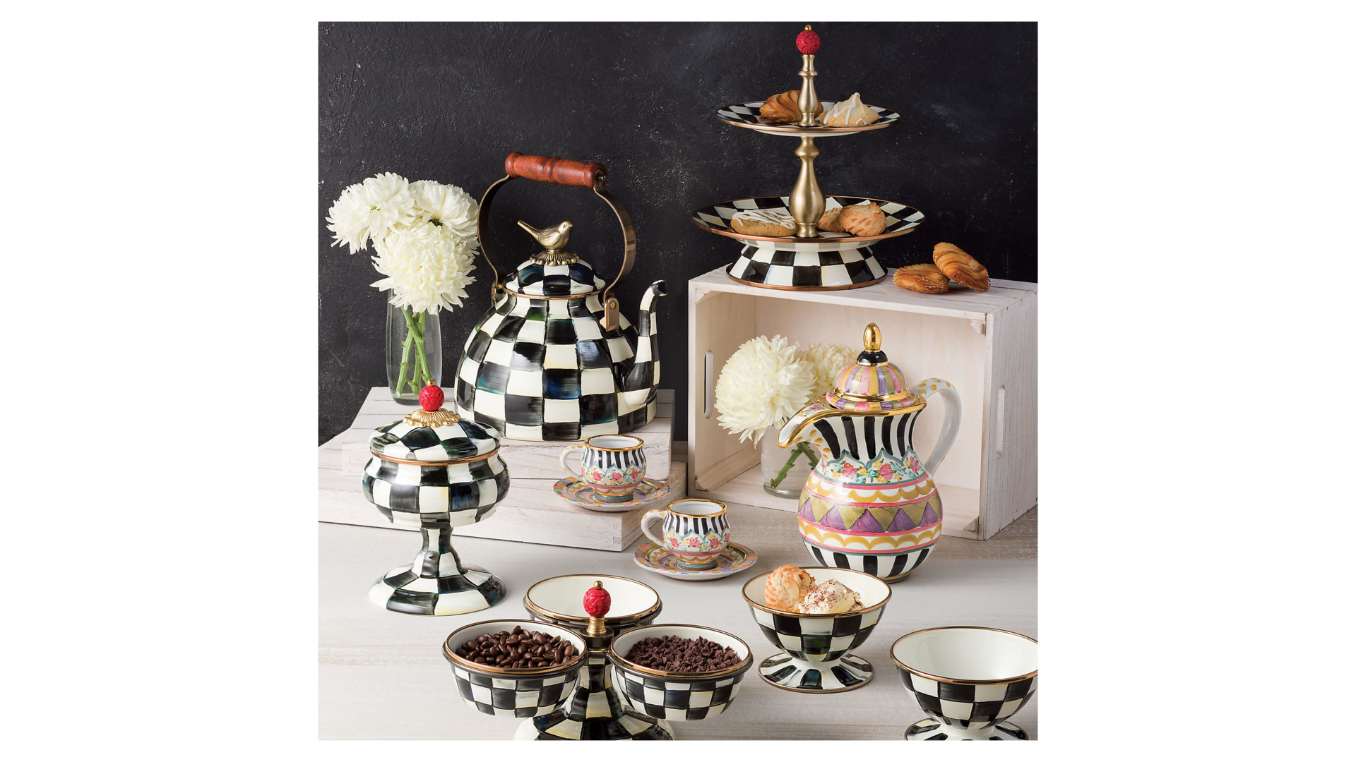 10614144 Mackenzie-Childs Чайник с птичкой 3л Сталь  - Вид №2