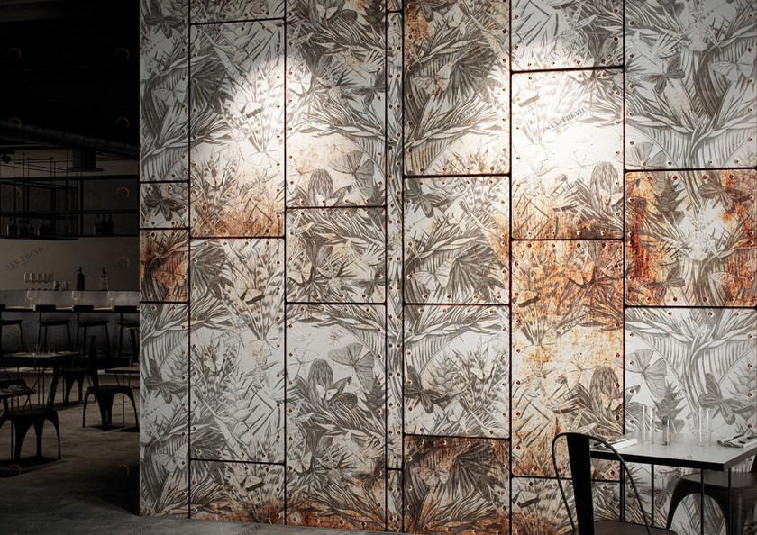 GLAMORA Моющиеся виниловые обои с цветочными мотивами Tropical deco sun-id-1392145