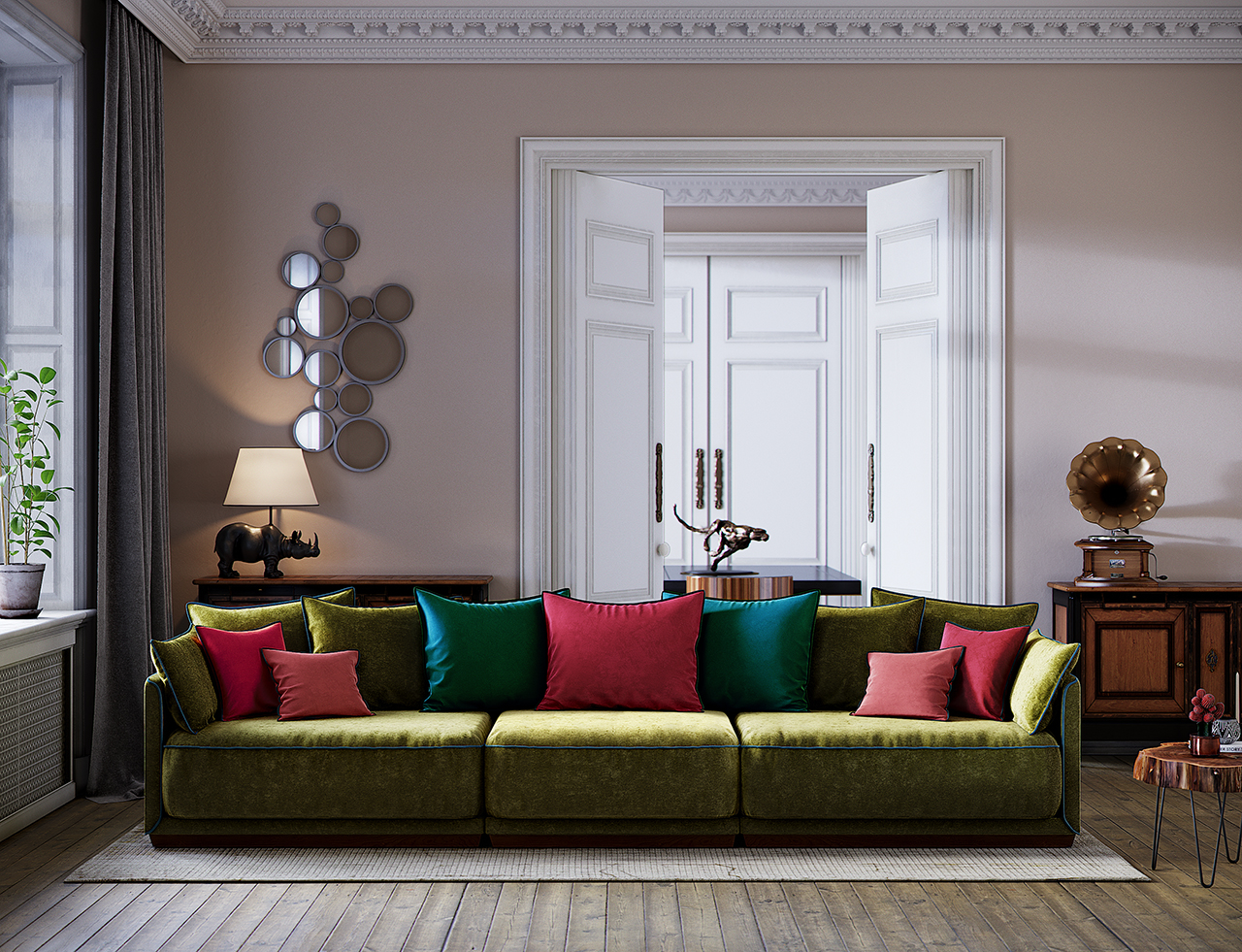 Д342 Ш94 В92 The IDEA Диван SOHO 801/805/802  - Вид №7