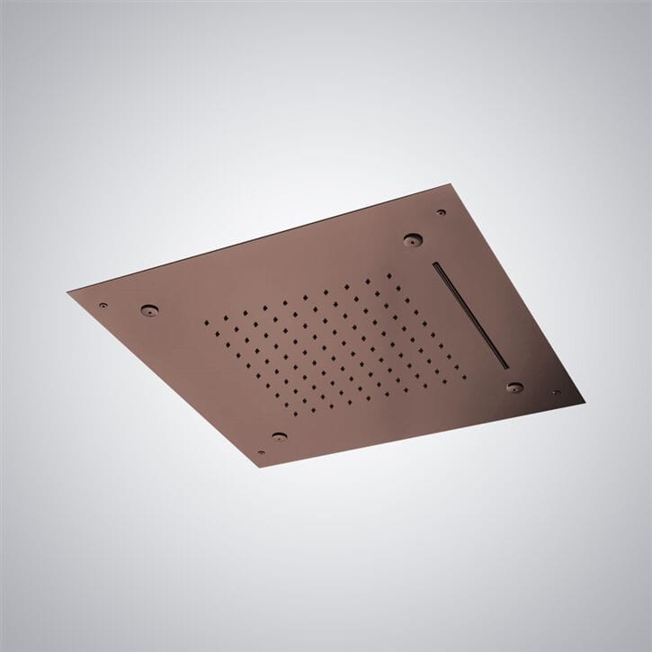 Светодиодная потолочная душевая головка из нержавеющей стали Fontana Showers Luxe Fontaine ARCH-00029537 - Вид №9