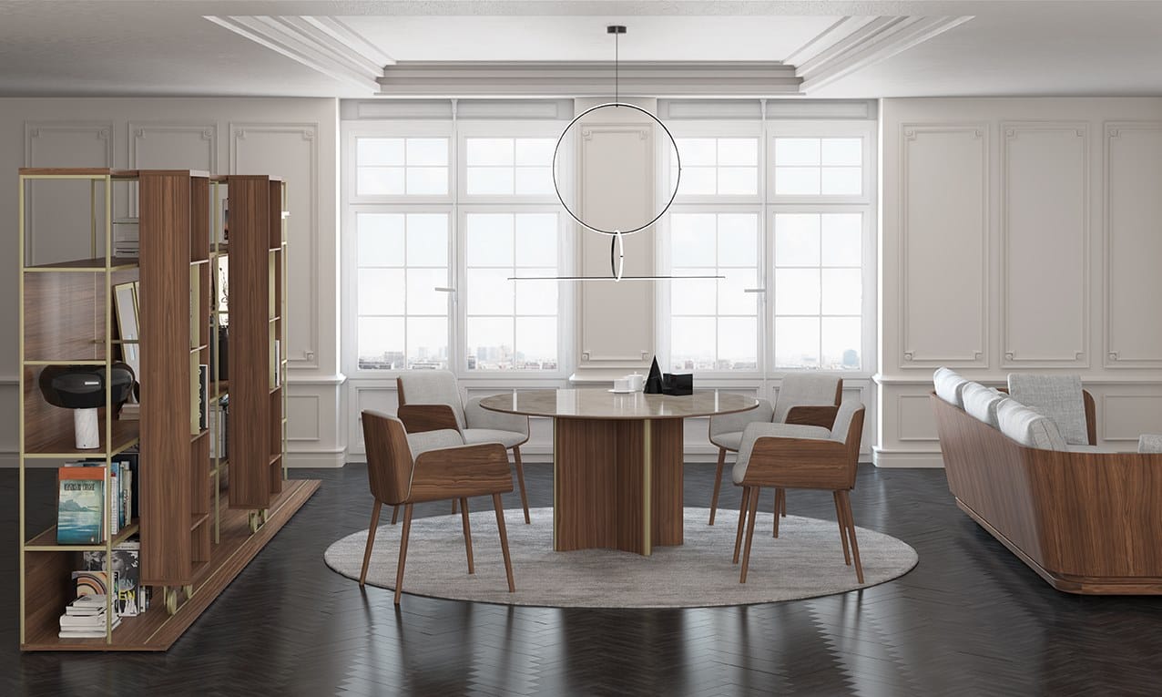 Мягкий тканевый стул с подлокотниками Punt HUG ARCH-00092567 - Вид №9