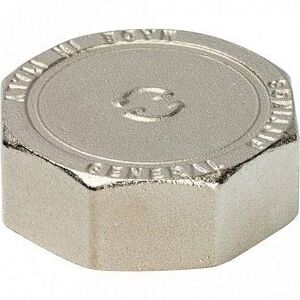 Заглушка ВР 1 1/2" никель STOUT