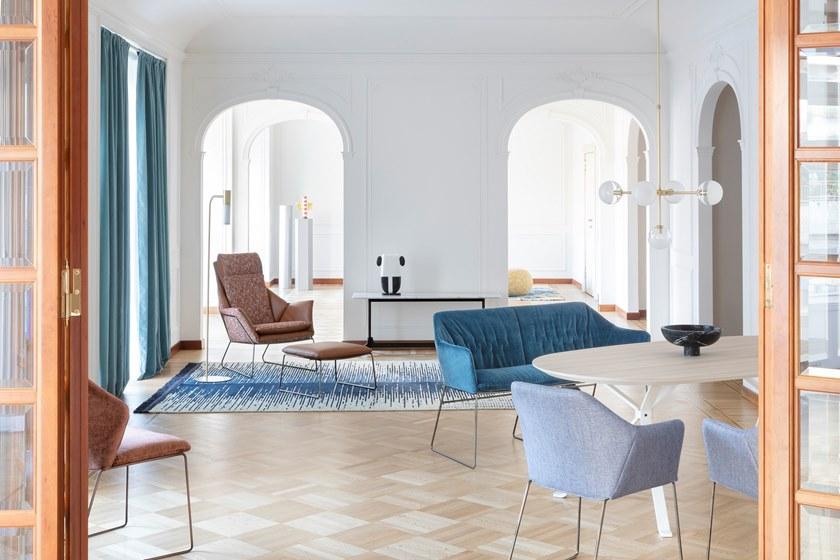 Saba Italia Кресло Bergere из ткани с высокой спинкой New york sun-id-1388853 - Вид №5