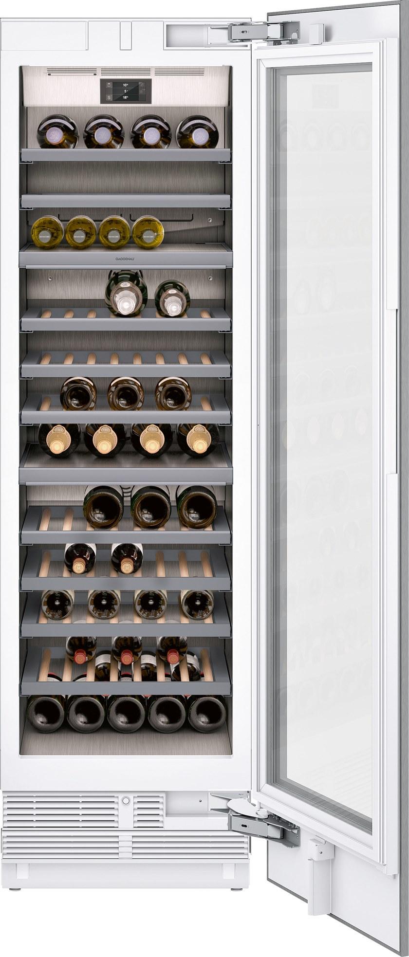 Gaggenau Холодильник для вина из нержавеющей стали со стеклянной дверцей Serie 200 Rw466364  - Вид №1