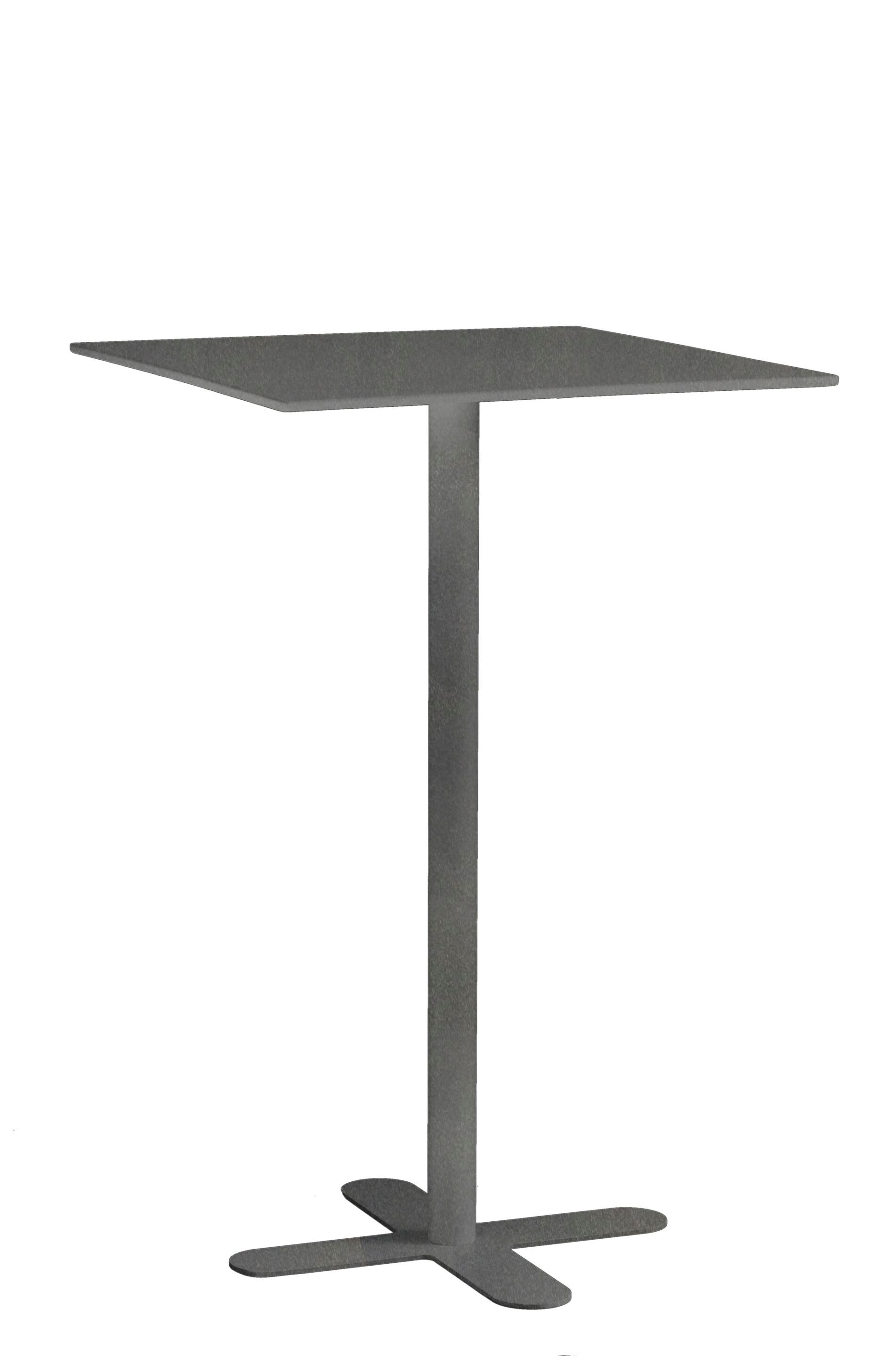 Высокий квадратный садовый стол из оцинкованной стали iSimar Антиб ARCH-00120462 - Вид №3