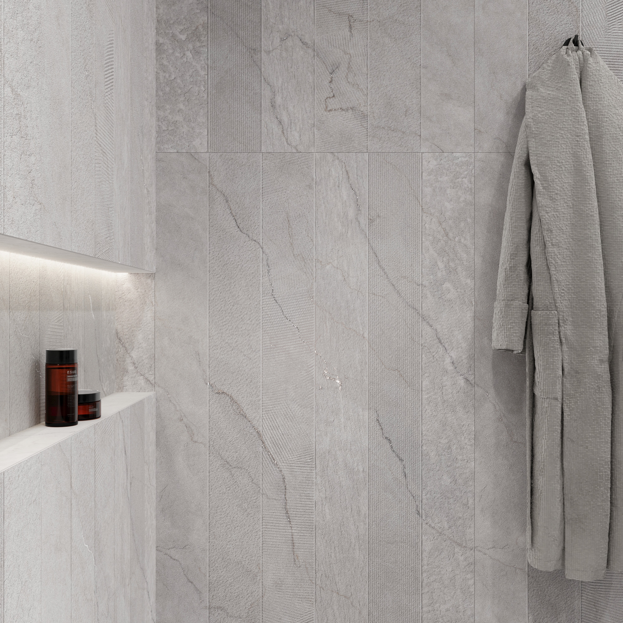 Керамогранит LUMIERE WHITE DECOR 80х160 Creanza CZ-GL06-D 