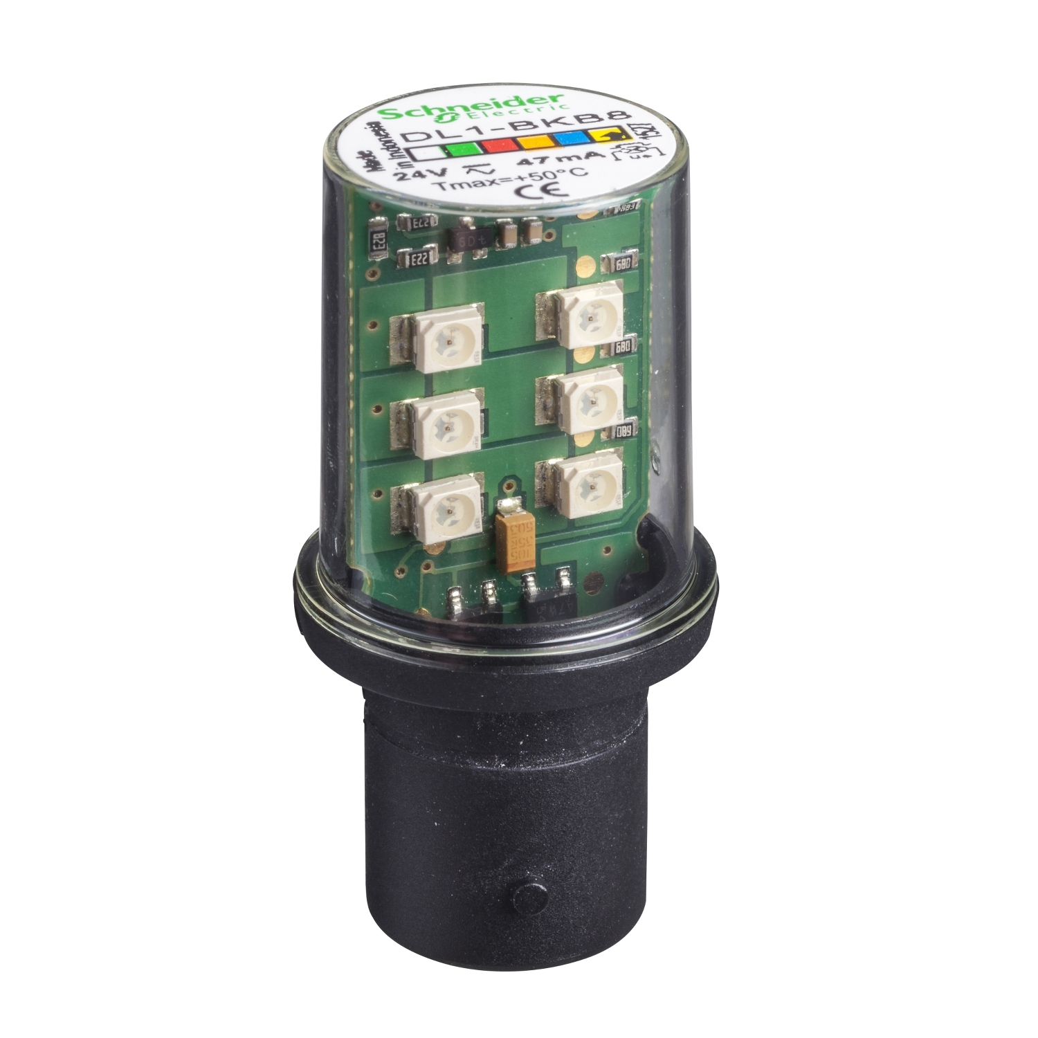 DL1BKB8 Светодиодный кластер Harmony, 24В, Оранжевый Schneider Electric Световые колонны, сирены, маяки 