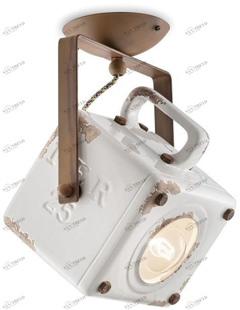 FERROLUCE Регулируемый керамический потолочный светильник Industrial C1653