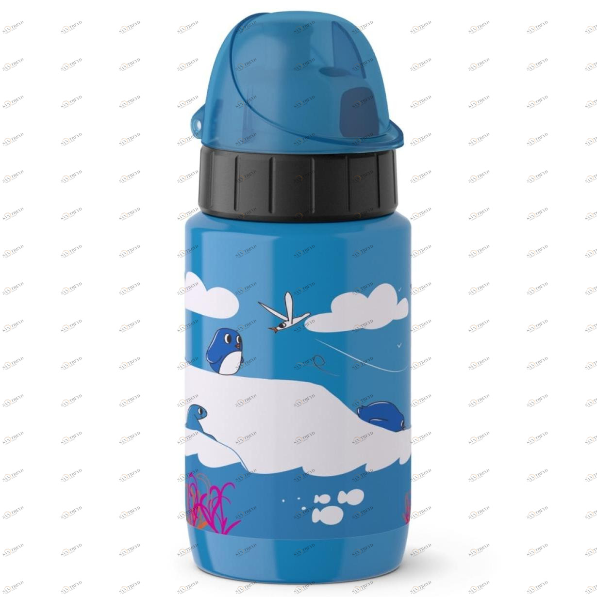 Термофляжка детская голубая 0,4 л "Пингвин" EMSA ДИЗАЙНЕРСКИЕ 00-3951777 Синий 