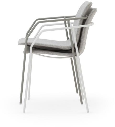 Billiani Кресло из ткани с подлокотниками Sey 690 - Вид №1