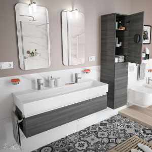 26615 SALGAR Мебель для умывальника SPIRIT 1200 1 металлический ящик ALSACIA 1194 x 270 x 450 мм Эльзасия