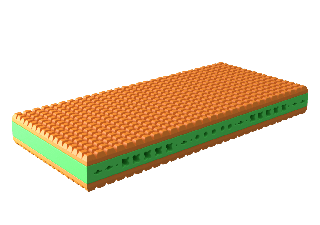 Матрас беспружинный 80x200 "Зале 2" BELABEDDING  129422 Белый  - Вид №1