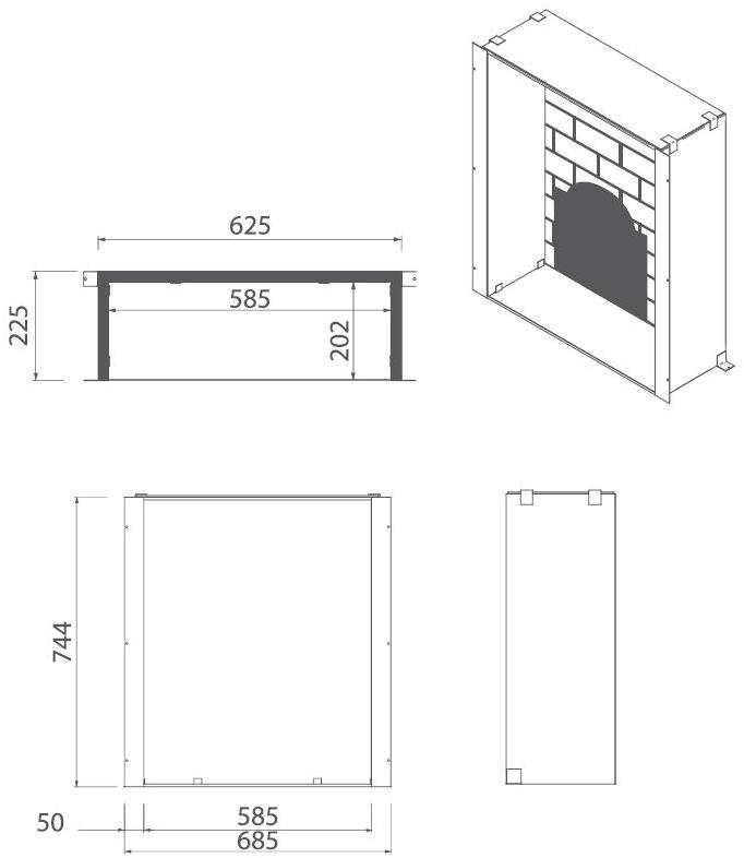 BRITISH FIRES Встроенный камин из других материалов на биоэтаноле без дымохода sun-id-1389789 - Вид №1