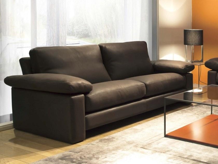 Duvivier Canapés 3-х местный кожаный диван  Maipx722, maipx723, maipx735  - Вид №2