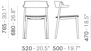 Pedrali Мягкое кресло для ресторана Nemea 2826 - Вид №9