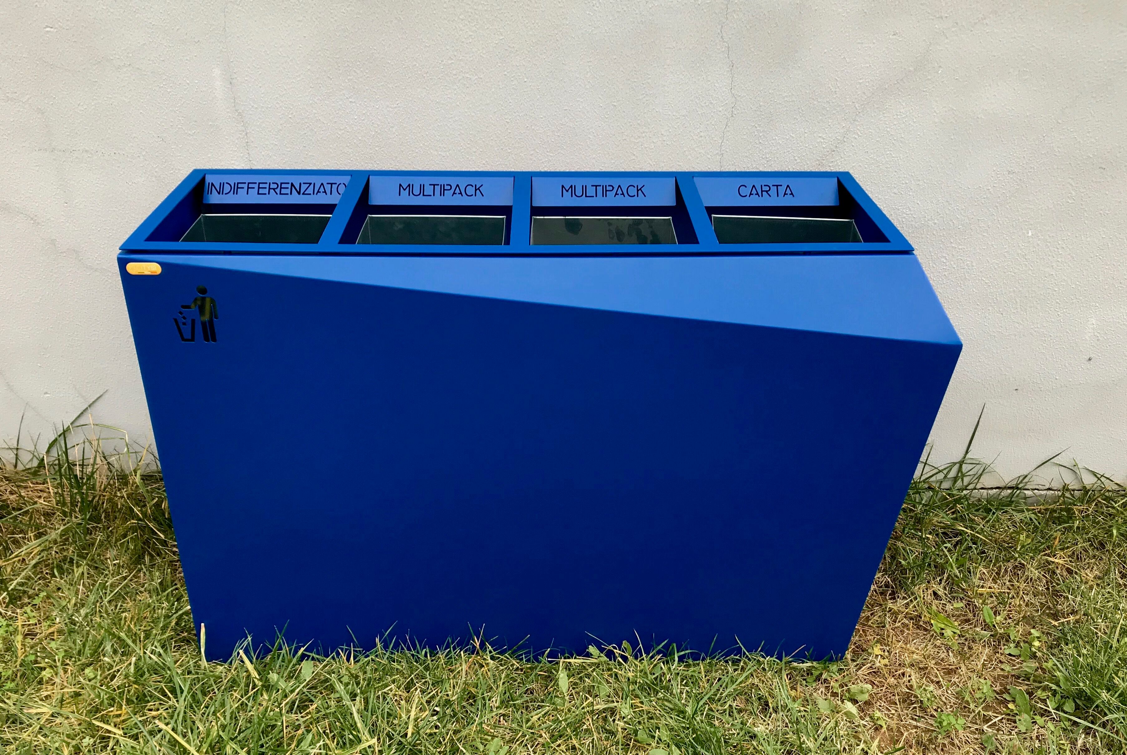 Наружная оцинкованная стальная стойка для мусора для мусора CITYSì ORIGAMI ARCH-00018989 - Вид №1