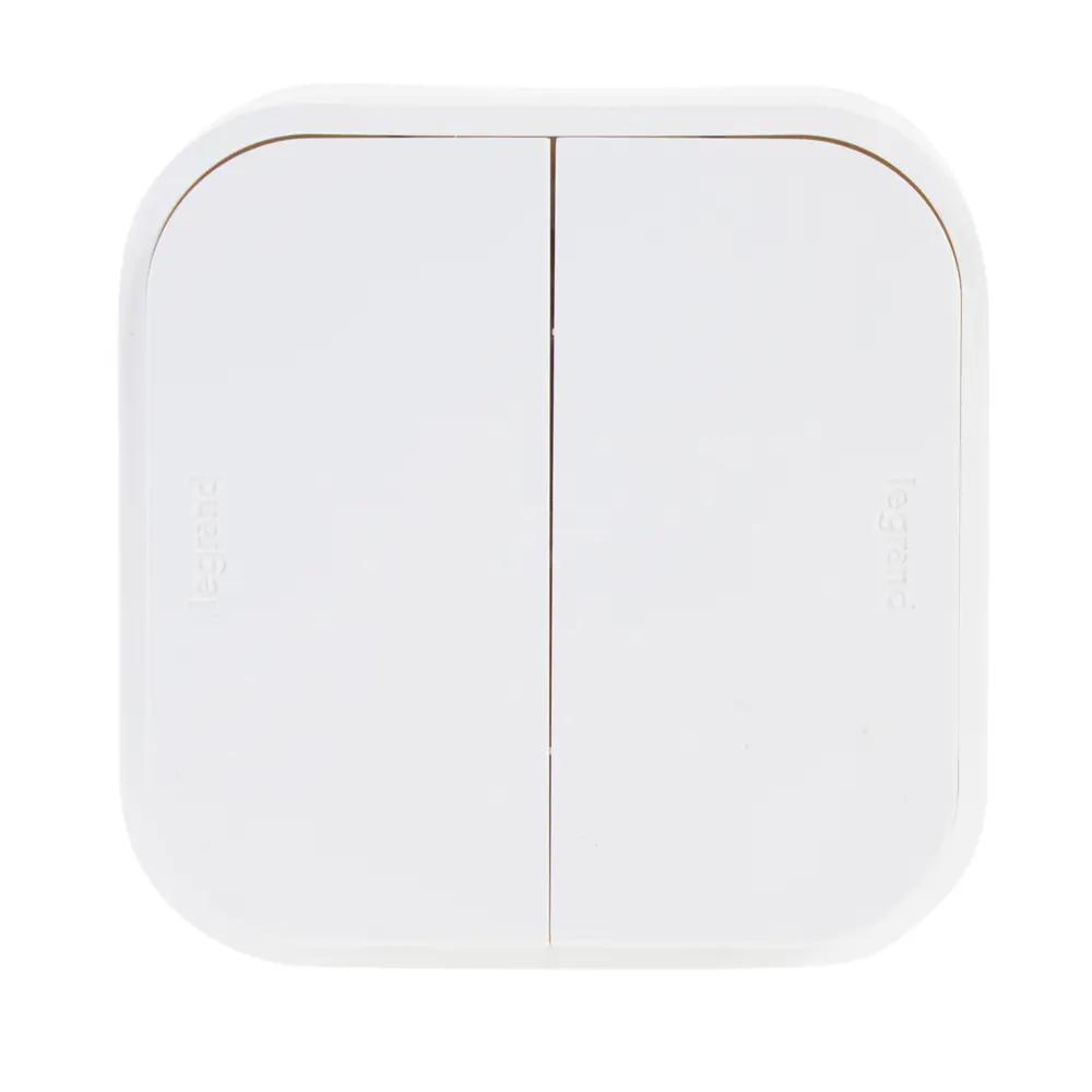 Выключатель двухклавишный Legrand Quteo для открытого монтажа 16149299 STLM-0006592