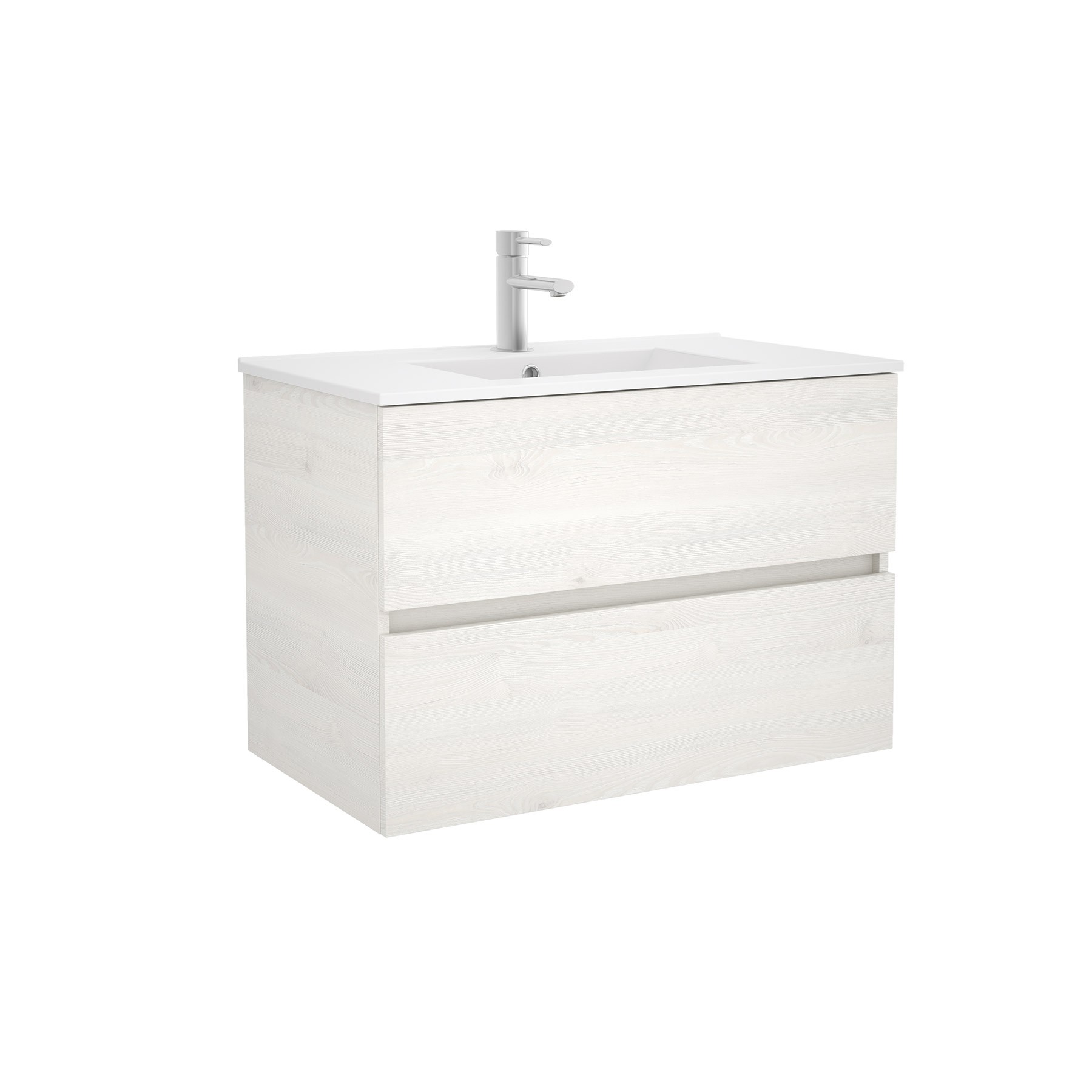 23325 SALGAR Мебель для умывальника FUSSION LINE 800 SBIANCATO с 2 ящиками 797 x 540 x 450 мм Sbiancato - Вид №1