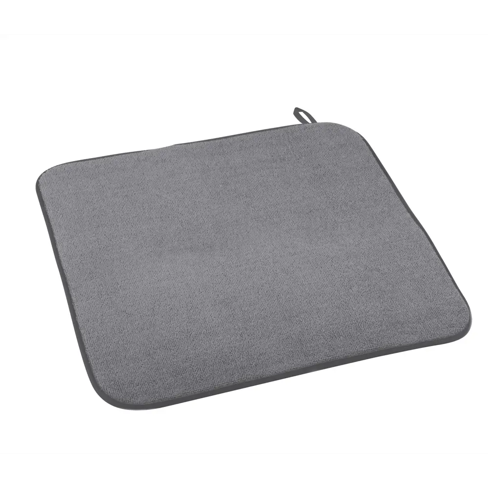 Коврик для сушки посуды KONSENSA 44x42 см микрофибра цвет серый STLM-2206427