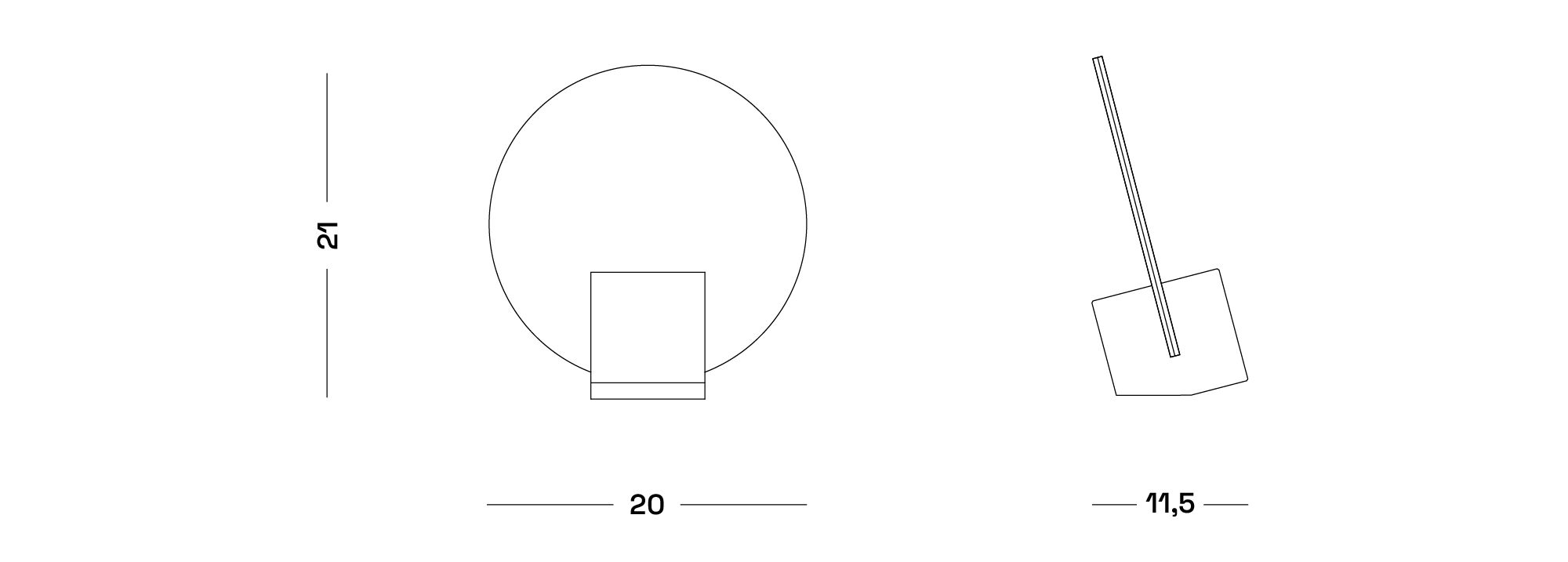 Настольное зеркало/фоторамка из мрамора и ПММА Poltronova ARCH-00086840 - Вид №6