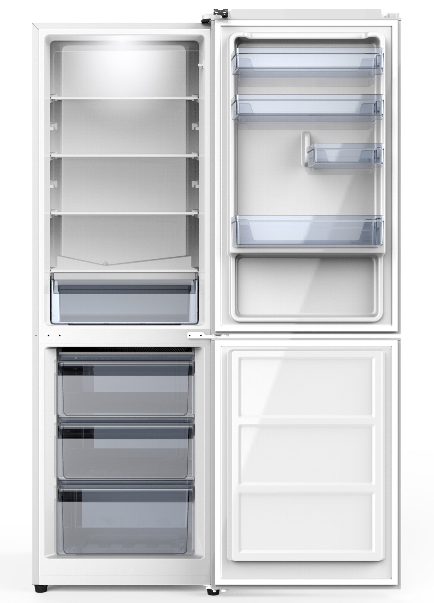 9193429 Холодильник с морозильником   WILLMARK RF-415DC белый STDN-0149344 - Вид №1