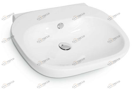 66334 Подвесная раковина настенная овальная Newform Lavabi белая