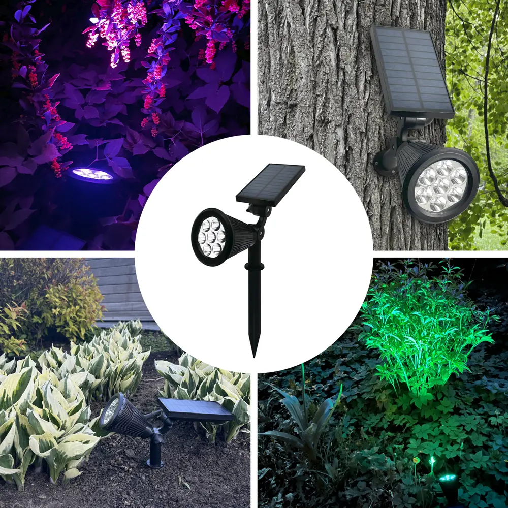Светильник светодиодный уличный Duwi Solar LED на солнечных батареях 5 режимов 1.5Вт 6500К+RGB IP65 датчик освещения черный STLM-2111070 - Вид №3
