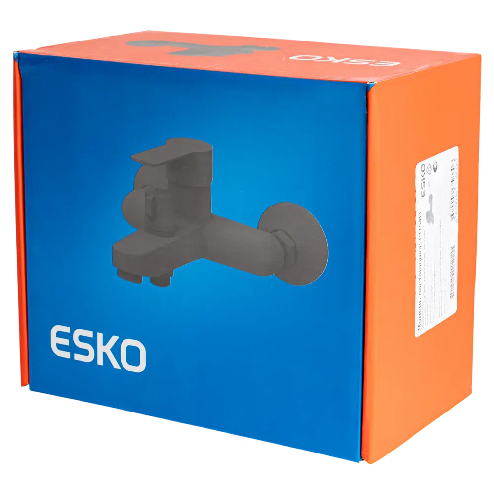Смеситель для ванны ESKO черный матовый однорычажный 89409222 STLM-1570109 - Вид №4