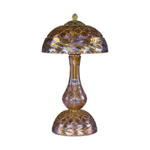 Лампа настольная хрустальная 45х25 см шампань Bohemia Ivele 1371L/3/25 G Shampan/M-1F BOHEMIA IVELE КЛАССИЧЕСКИЕ 00-3889260 Бежевый