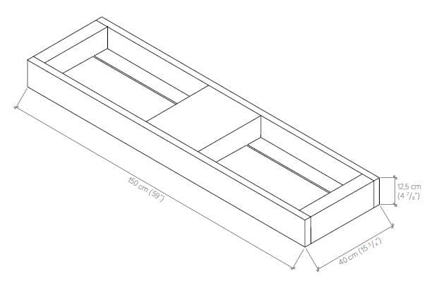 Двойная подвесная раковина с подвесным комодом Atlas Concorde Habitat Dialogo ARCH-00037908 - Вид №7