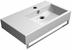 8957111 Подвесная раковина настенная овальная GSI ceramica Kube белая