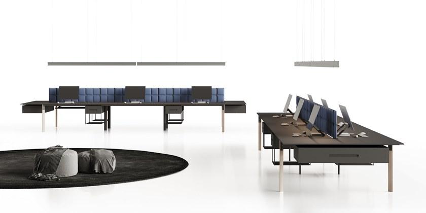 CUF Milano Скамья со звукопоглощающими панелями и центральной полкой Seventy seven sun-id-1462137 - Вид №1