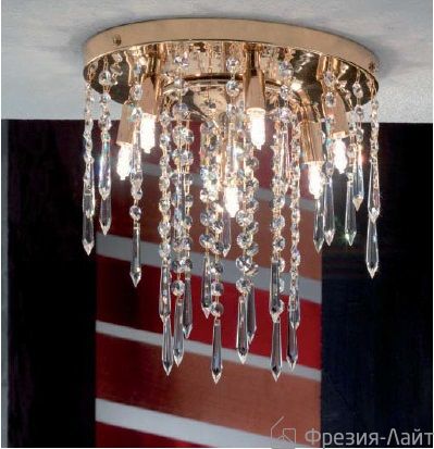 Orion DLU 2359/6+1 gold KRISTALLDESIGN люстра потолочная 59673