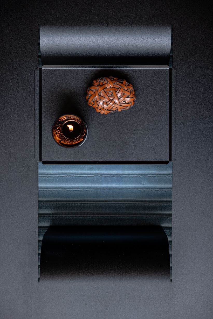 Низкий журнальный столик из листового металла Metallbude CUT ARCH-00111188 - Вид №10