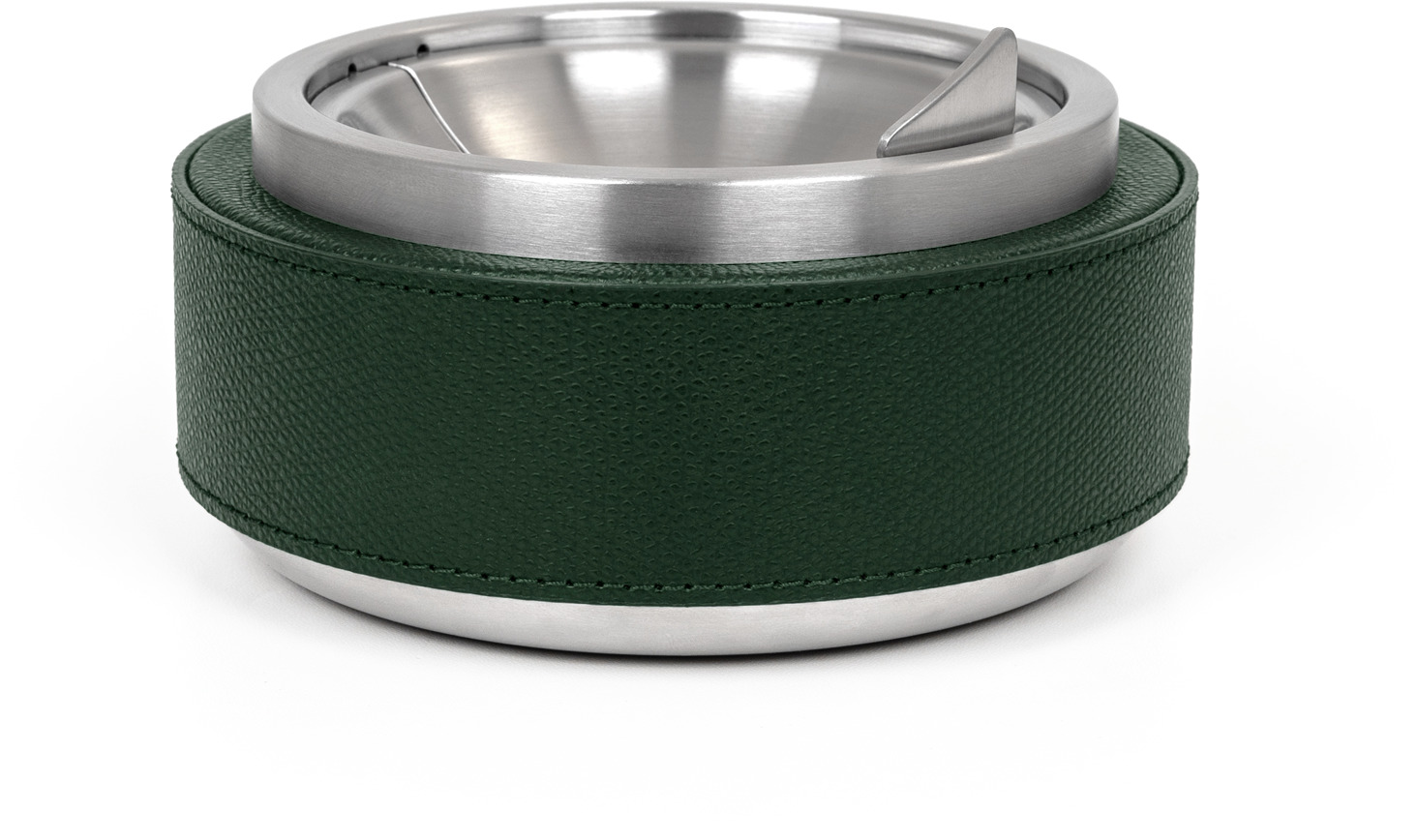 Пепельница Luna - Ø 13,5XH7,5 см / плетеная кожа_ТЕМНО-СИНИЙ