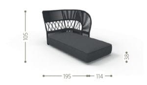 Садовый диван с полуостровом Talenti Cliff Decò ARCH-00087599 - Вид №14