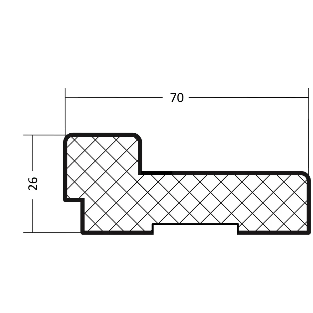 Дверная коробка Кельн 2070х26х70 мм финиш-бумага ламинация цвет тернер серый (комплект 2.5 шт.) 83738409 STLM-2114711 ELDORF  - Вид №2