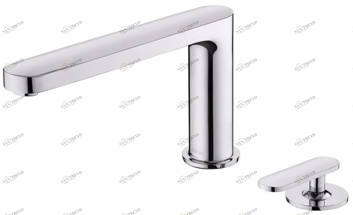 JUSTIME Смеситель для ванны, однорычажный, на 2 отверстия, из хромированной латуни Charming plus 6923-m5-80cp