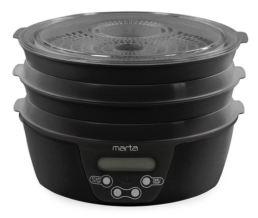 9934667 Сушилка для овощей и фруктов MARTA MT-FD1888A черный STDN-0151120 - Вид №1