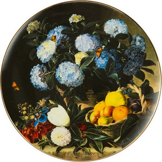 10570140 Goebel Блюдо 36см "Голубые гортензии" 