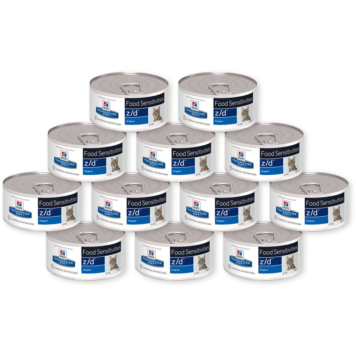 Т00019098*24 Корм для кошек Hill"s Prescription Diet Feline Z/D при пищевой аллергии, курица конс. (упаковка - 24 шт) Hill's 