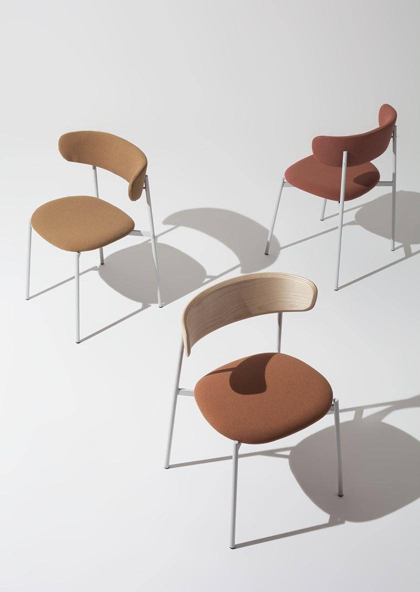 Manerba Стул с мягким сиденьем и спинкой из фанеры sun-id-1357391 - Вид №1