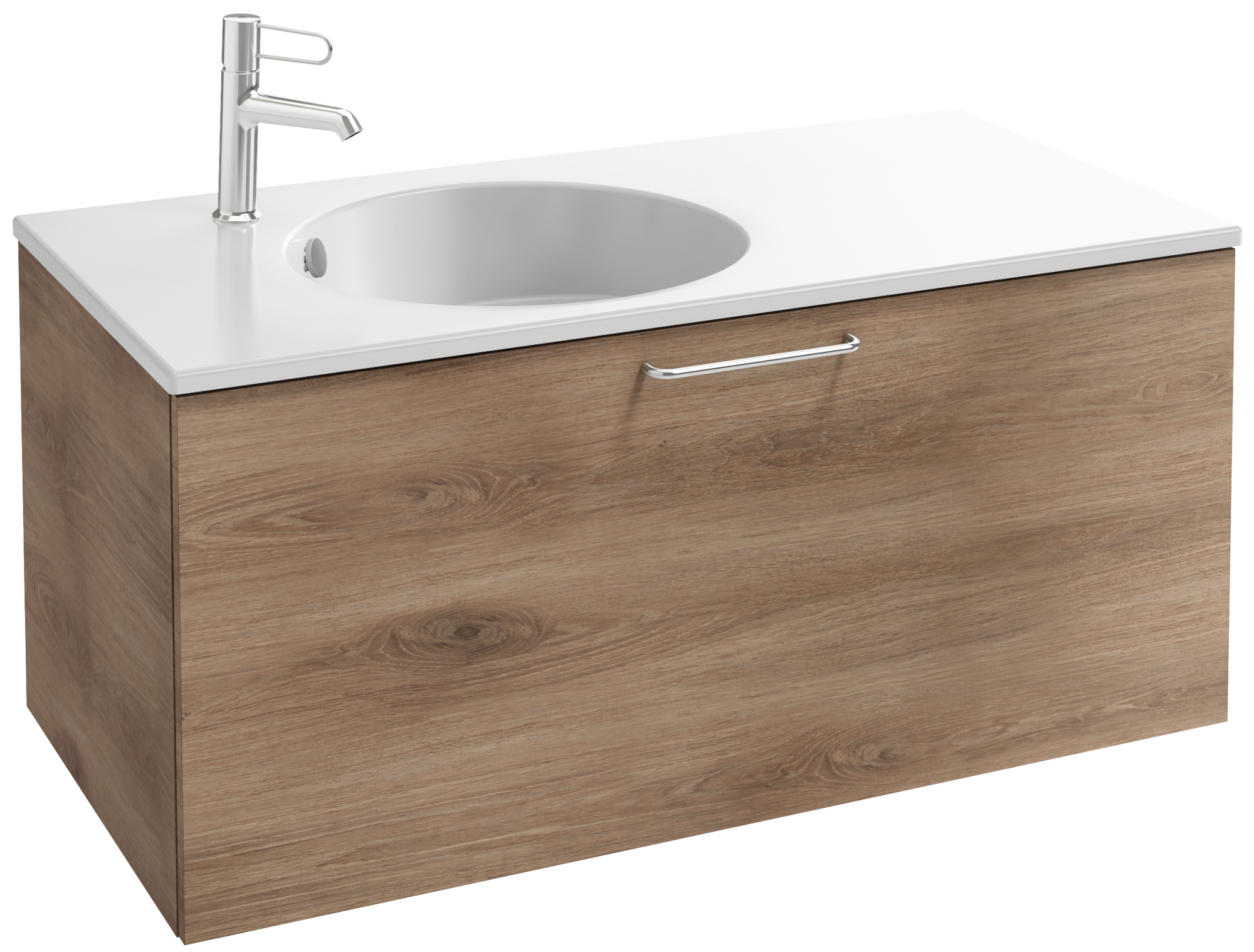 EB2514-R5-G1C Тумба под столешницу 100 см, 1 верхний ящик, хромированная ручка JACOB DELAFON ODÉON RIVE GAUCHE ODEON RIVE GAUCHE