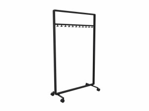 Алюминиевая напольная вешалка с порошковым покрытием