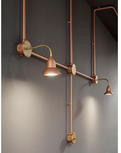 Aldo Bernardi Регулируемый настенный светильник из меди с гибким кронштейном Multibox sistema sun-id-1497304 - Вид №3